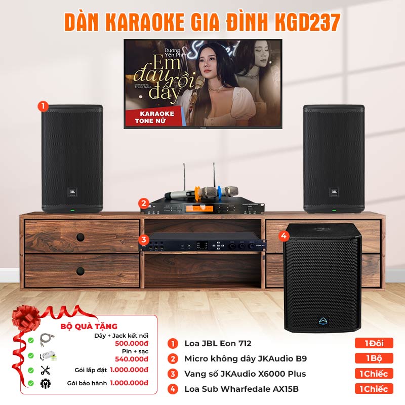 Dàn karaoke gia đình KGD237