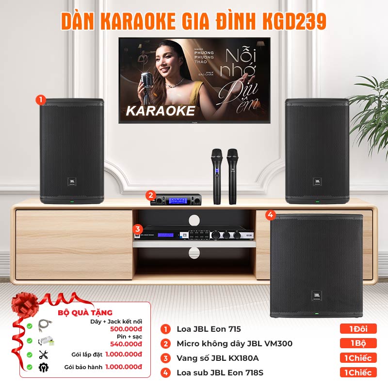 Dàn karaoke gia đình KGD239 Dàn karaoke gia đình KGD239