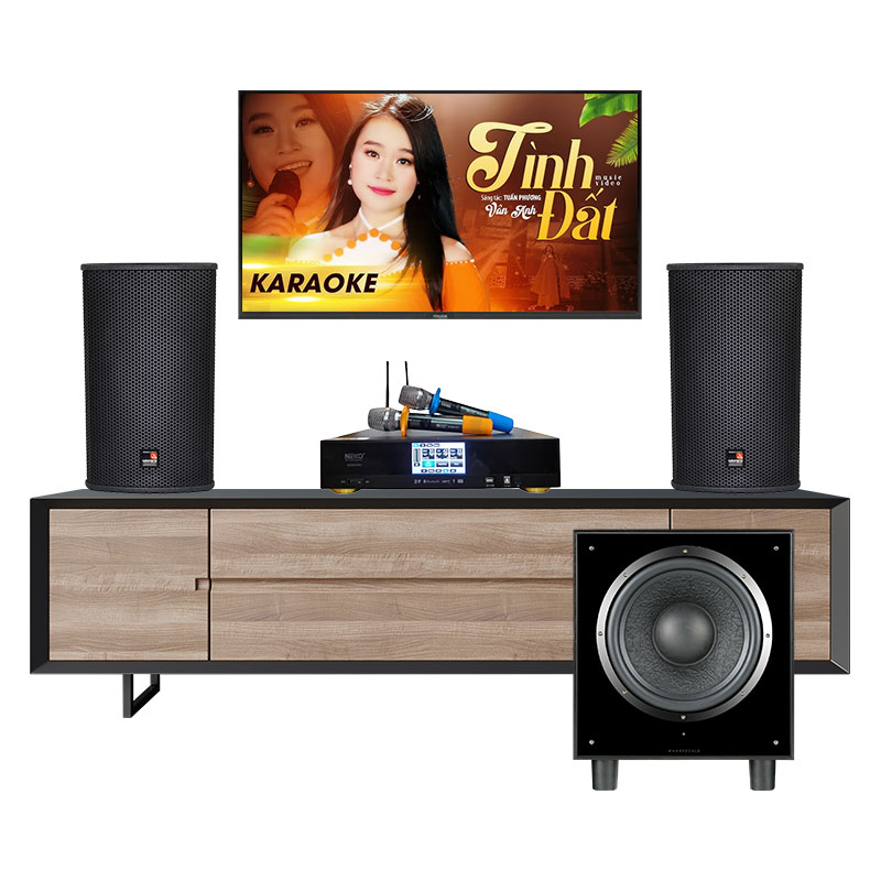 Dàn karaoke gia đình KGD24 (Tecnare E10, Neko AK3900 Pro, Wharfedale SW12)