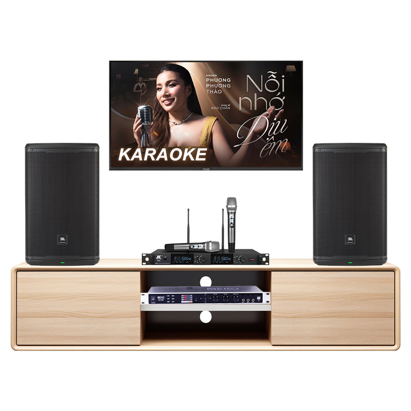 Dàn karaoke gia đình KGD240 (JBL Eon 715, Neko DK1000, JKaudio K300)