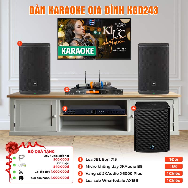 Dàn karaoke gia đình KGD243