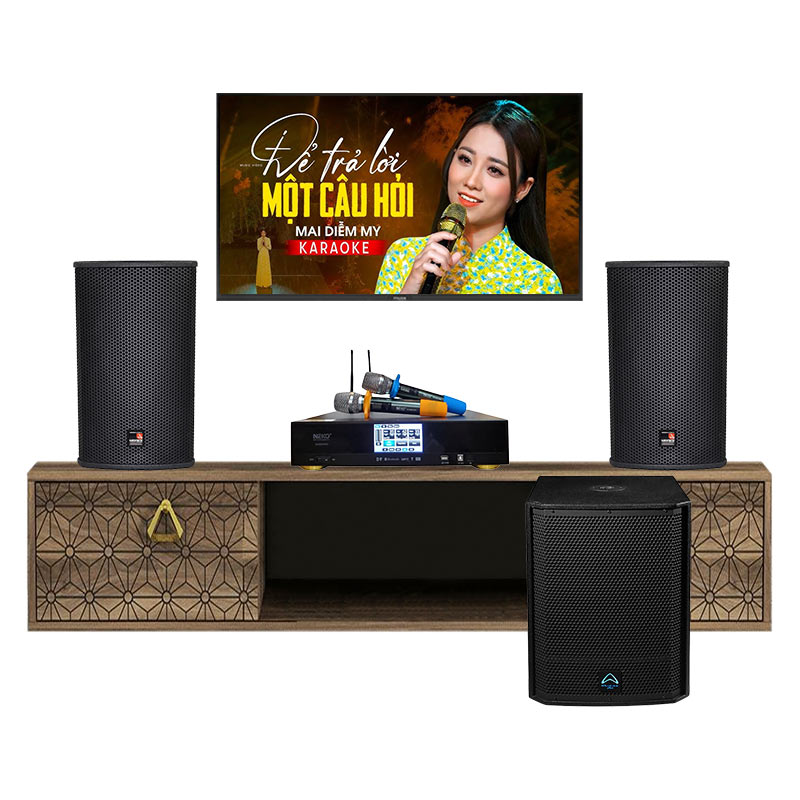 Dàn karaoke gia đình KGD25 (Tecnare E10, Neko AK3900 Pro, Wharfedale T-SUB AX15B)