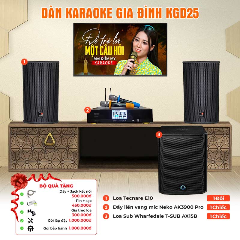 Dàn karaoke gia đình KGD25