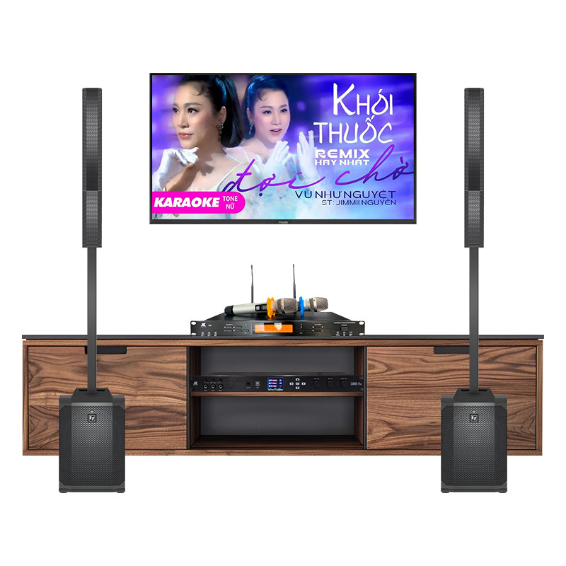 Dàn karaoke gia đình KGD259 (Electro voice Evolve 50, JKAudio X6000 Plus, B9)
