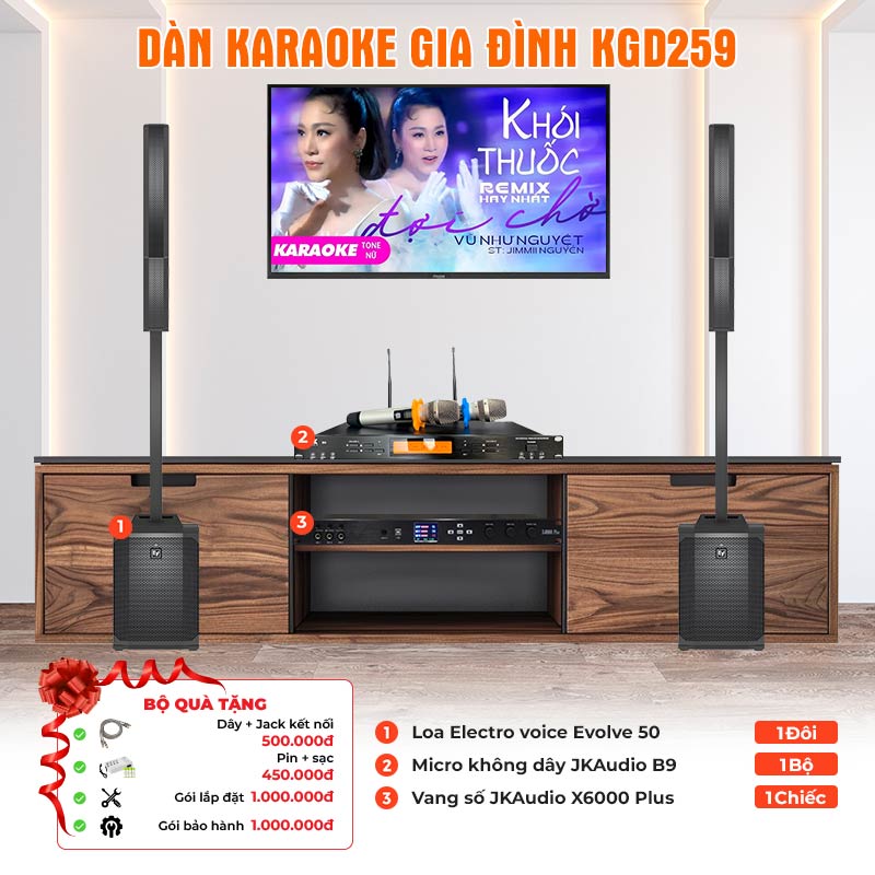 Dàn karaoke gia đình KGD259