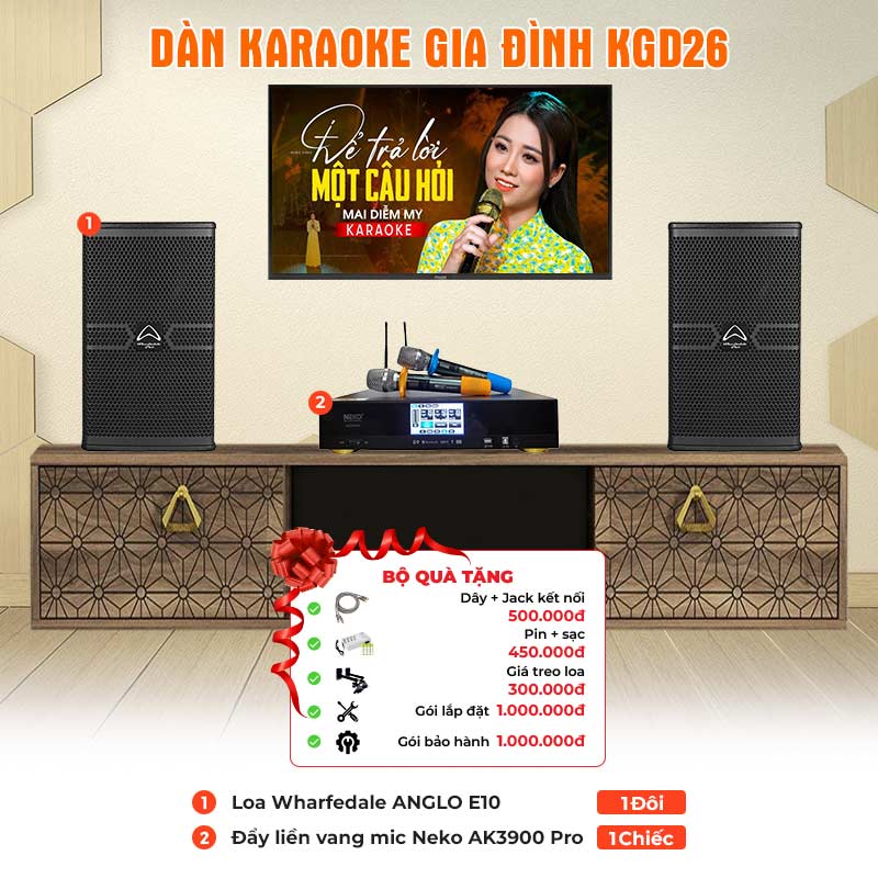 Dàn karaoke gia đình KGD26