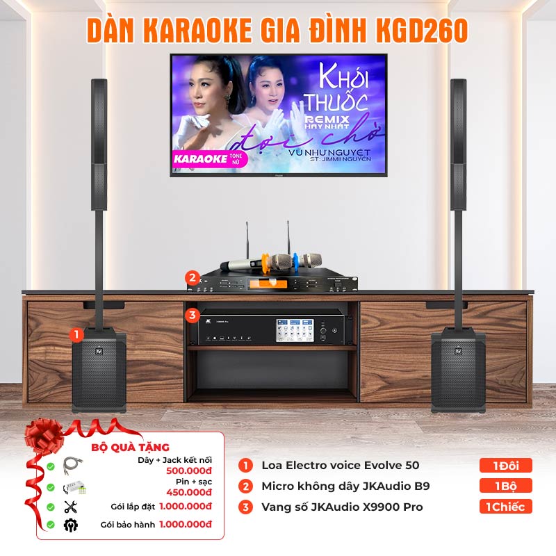 Dàn karaoke gia đình KGD260