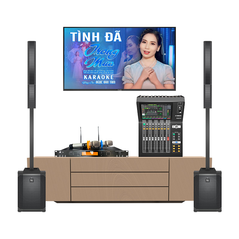 Dàn karaoke gia đình KGD262 (Electro voice Evolve 50, Yamaha DM3S, JKAudio B9)