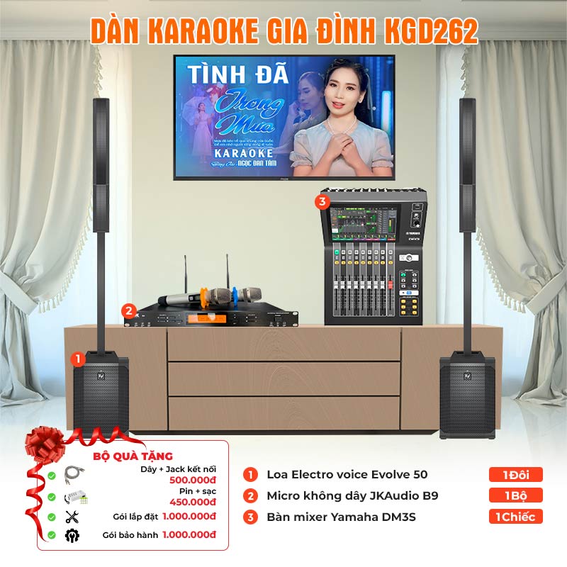Dàn karaoke gia đình KGD262