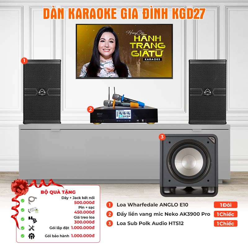 Dàn karaoke gia đình KGD27
