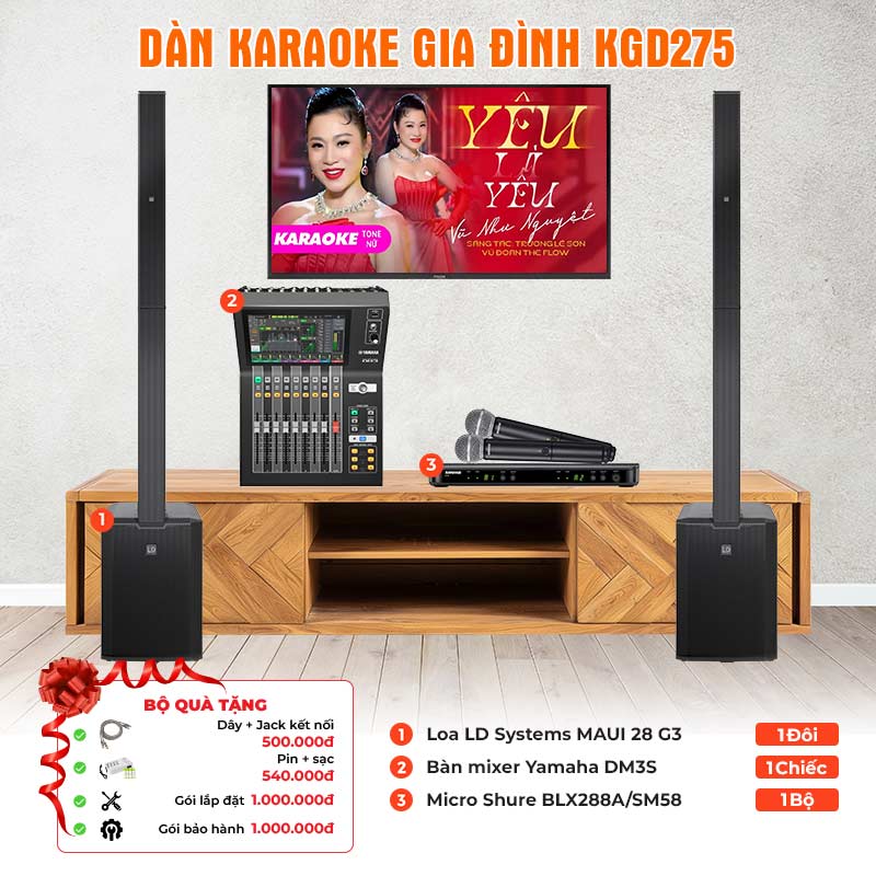 Dàn karaoke gia đình KGD275 Dàn karaoke gia đình KGD275
