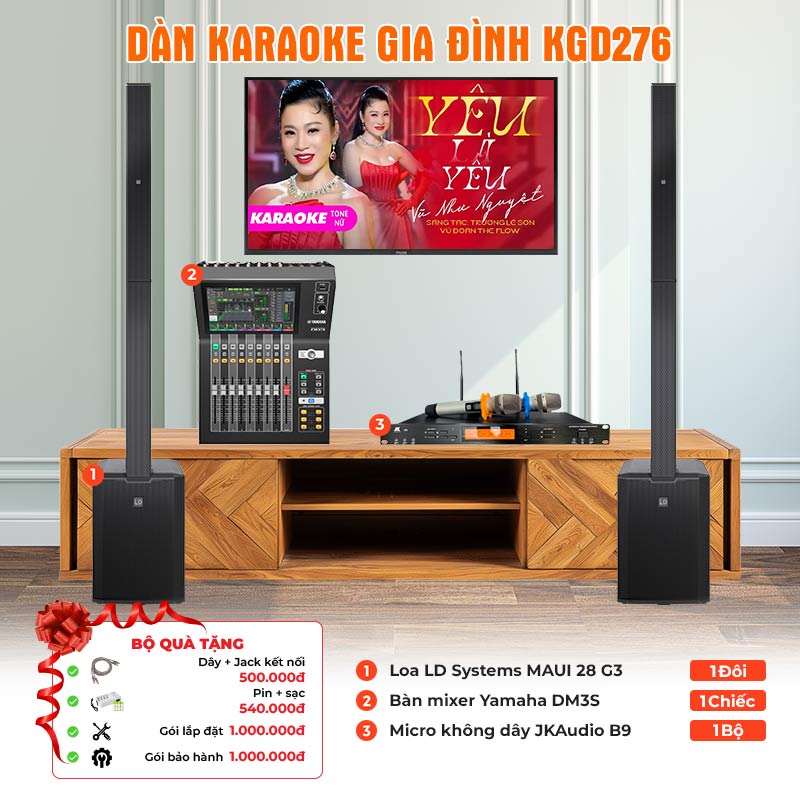 Dàn karaoke gia đình KGD276 Dàn karaoke gia đình KGD276