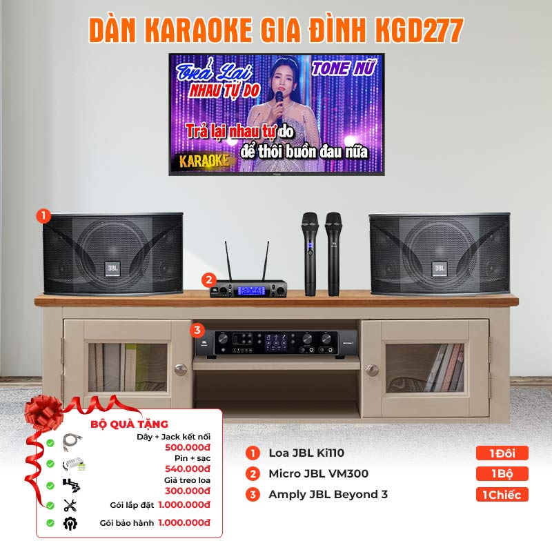 Dàn karaoke gia đình KGD277