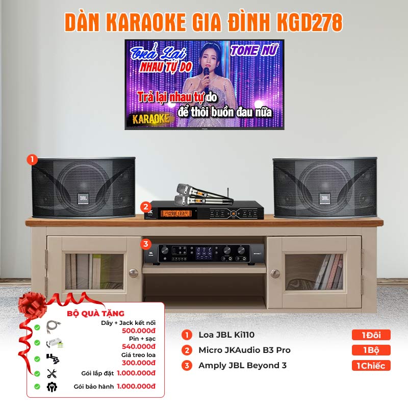 Dàn karaoke gia đình KGD278 Dàn karaoke gia đình KGD278