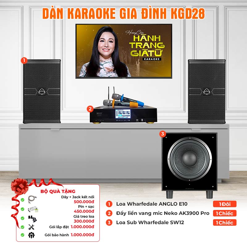 Dàn karaoke gia đình KGD28 Dàn karaoke gia đình KGD28