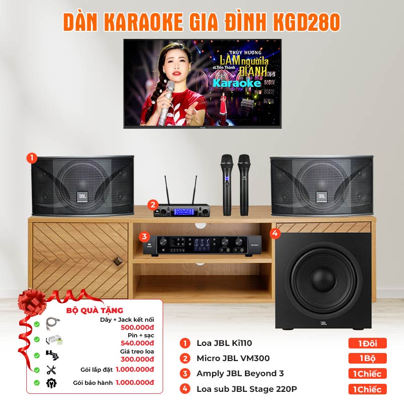Dàn karaoke gia đình KGD280