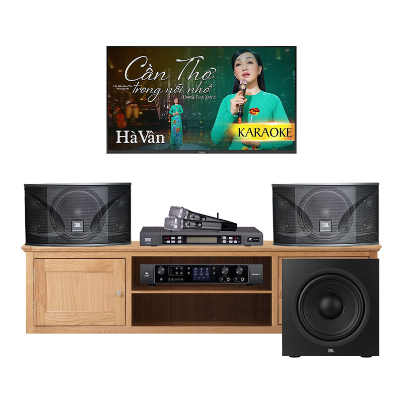 Dàn karaoke gia đình KGD281 (JBL Ki110, Beyond 3, Stage 220P, JKaudio B5 Pro)