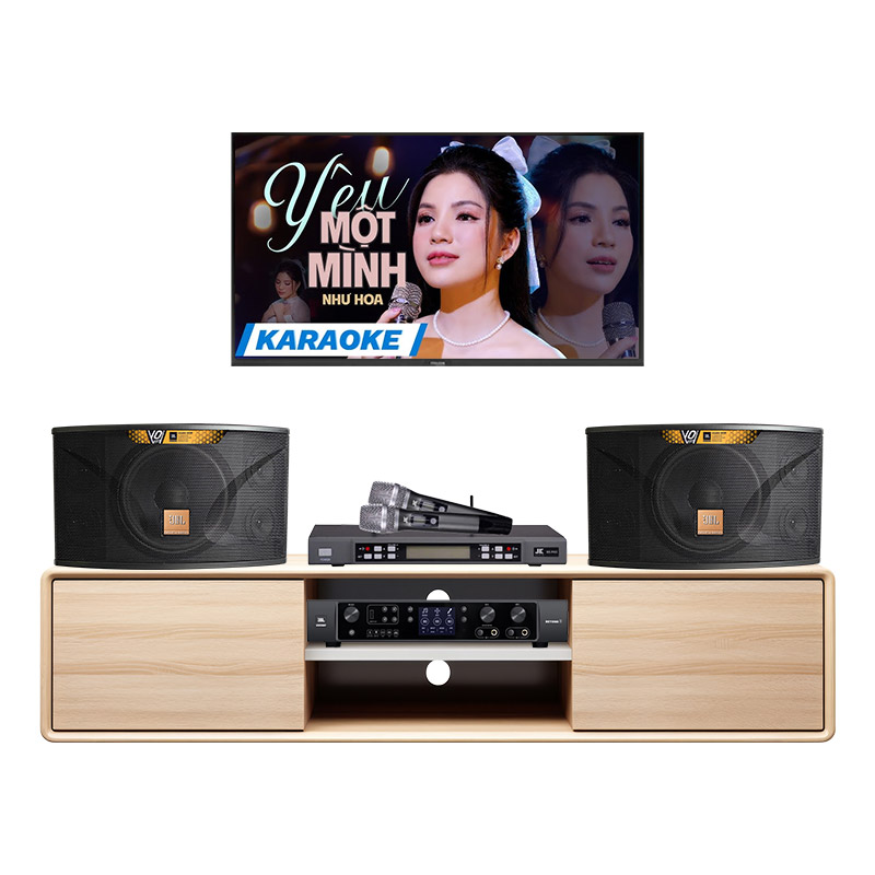 Dàn karaoke gia đình KGD286 (JBL Ki110 Gold Edition, Beyond 3, JKaudio B5 Pro)