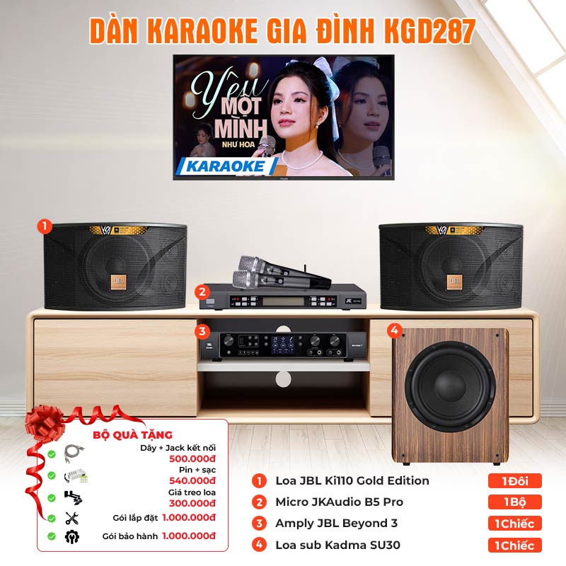 Dàn karaoke gia đình KGD287