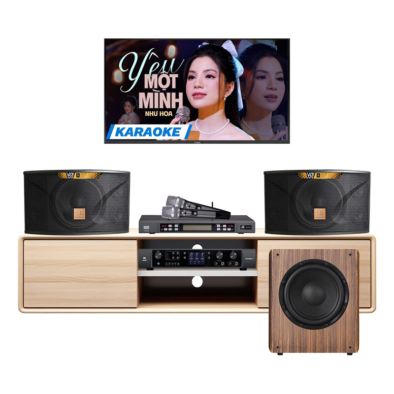 Dàn karaoke gia đình KGD287 (JBL Ki110 Gold Edition, Beyond 3, JKaudio B5 Pro, Kadma SU30)