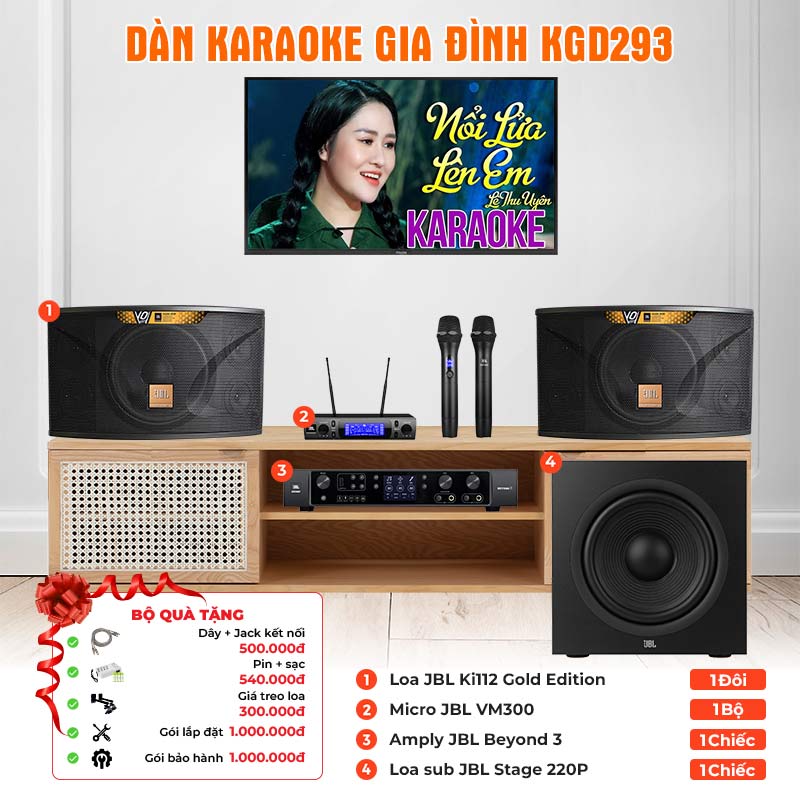 Dàn karaoke gia đình KGD293