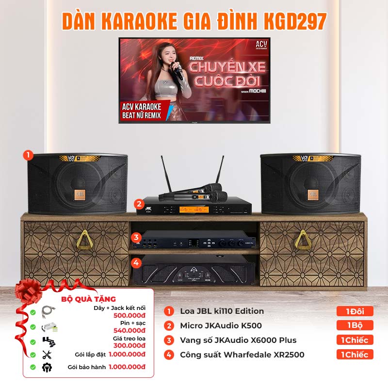 Dàn karaoke gia đình KGD297