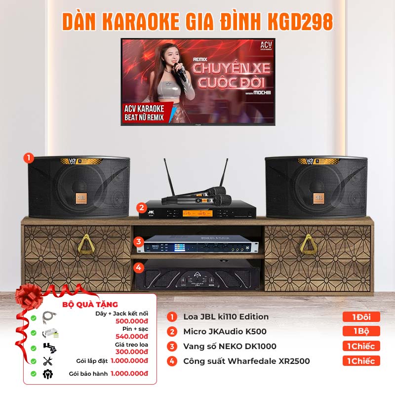 Dàn karaoke gia đình KGD298