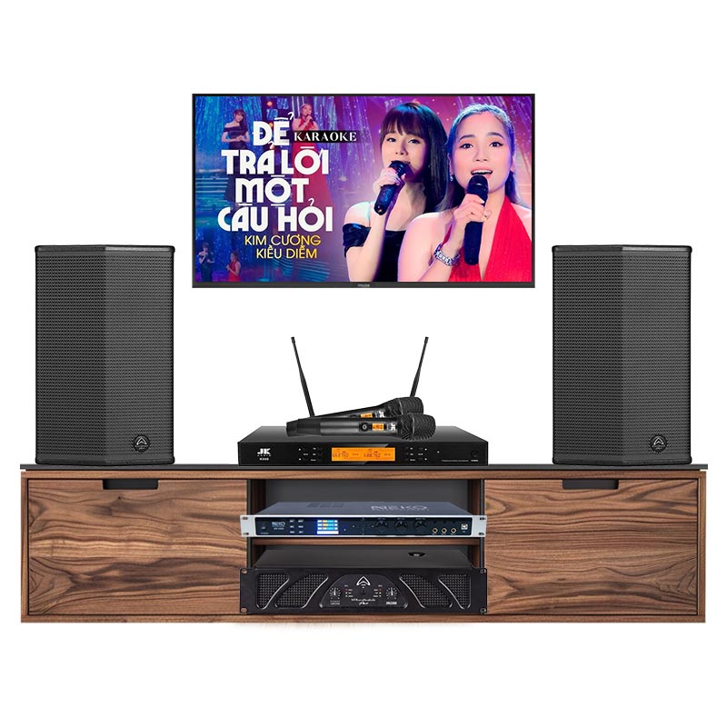 Dàn karaoke gia đình KGD301 (Wharfedale Sigma X12, Wharfedale XR2500, NEKO DK1000, JKaudio K500)