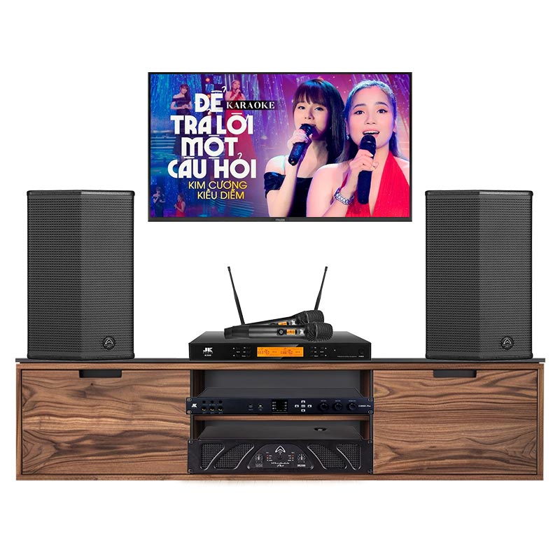 Dàn karaoke gia đình KGD302 (Wharfedale Sigma X12, Wharfedale XR2500, JKaudio X6000 Plus, JKaudio K500)