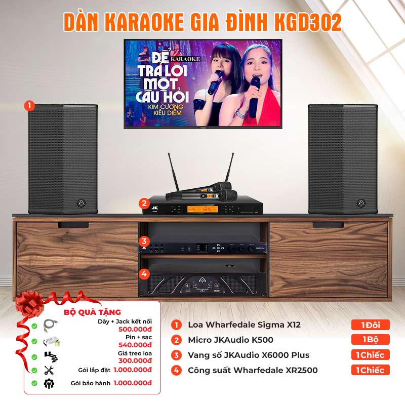 Dàn karaoke gia đình KGD302