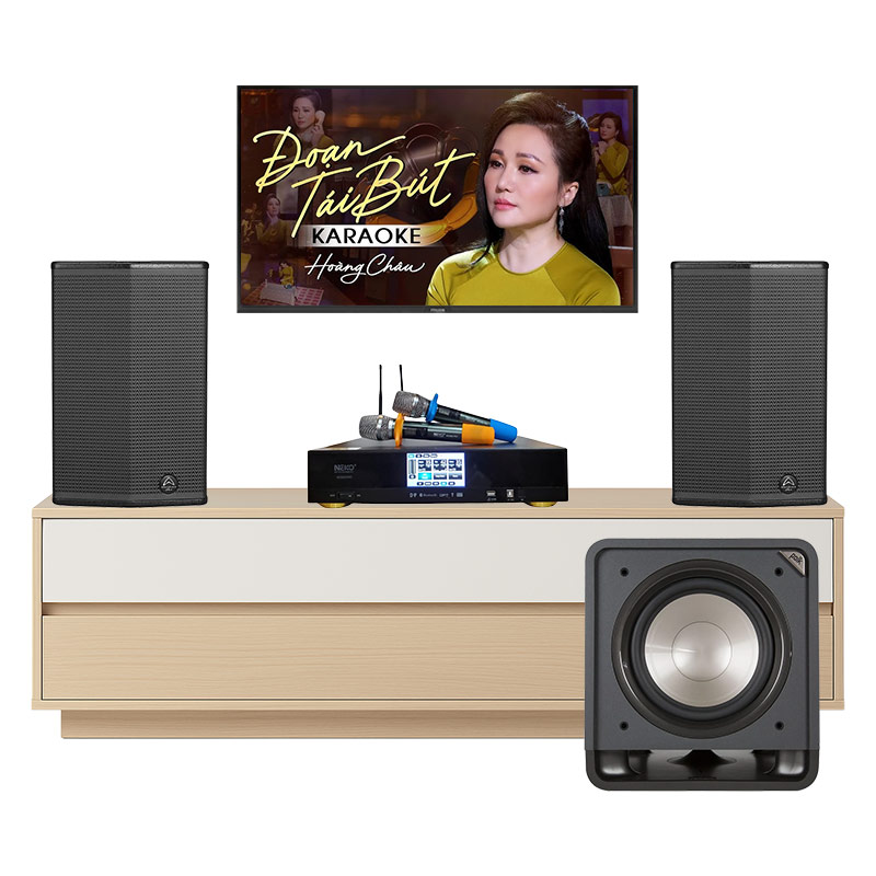 Dàn karaoke gia đình KGD31 (Wharfedale Sigma X10, Neko AK3900 Pro, Polk Audio HTS12)