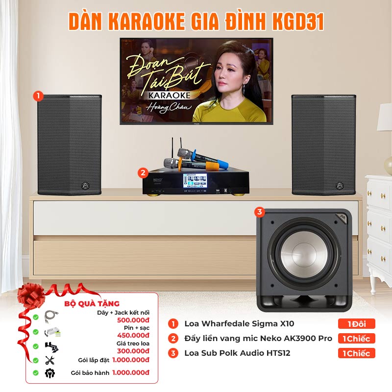 Dàn karaoke gia đình KGD31