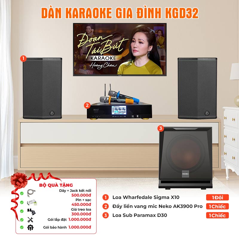 Dàn karaoke gia đình KGD32