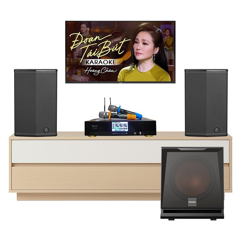 Dàn karaoke gia đình KGD32 (Wharfedale Sigma X10, Paramax D30, Neko AK3900 Pro)