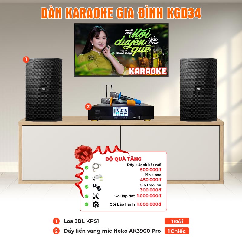 Dàn karaoke gia đình KGD34