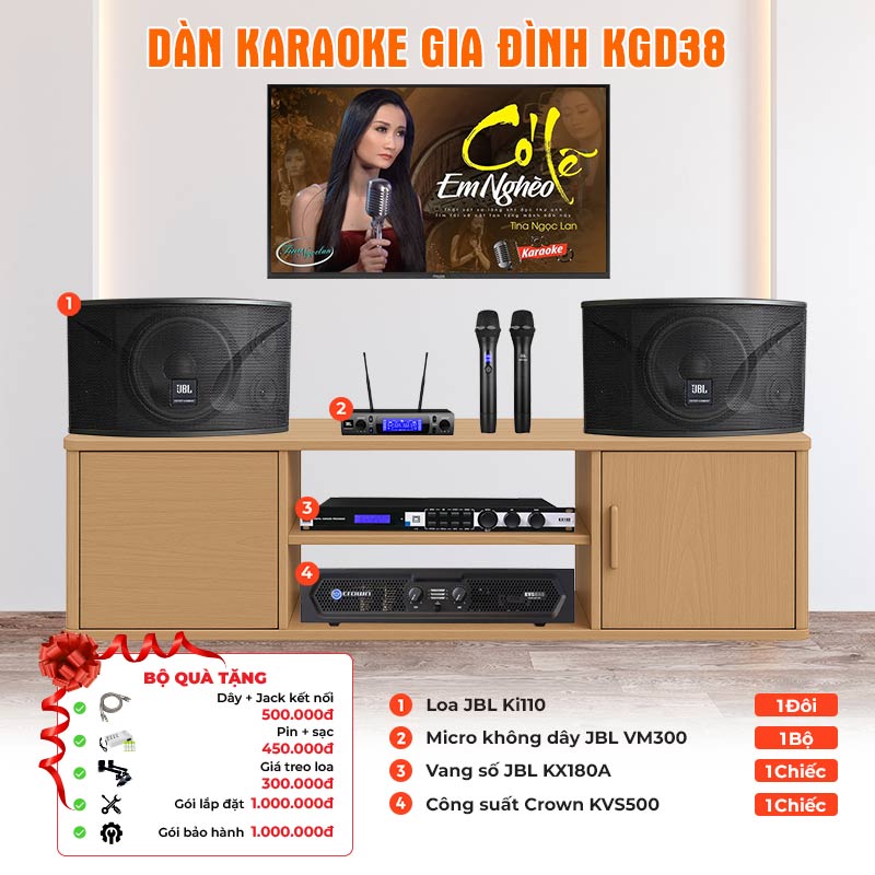 Dàn karaoke gia đình KGD38