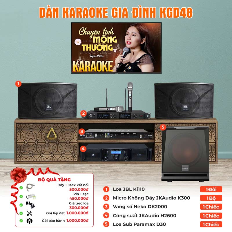 Dàn karaoke gia đình KGD48