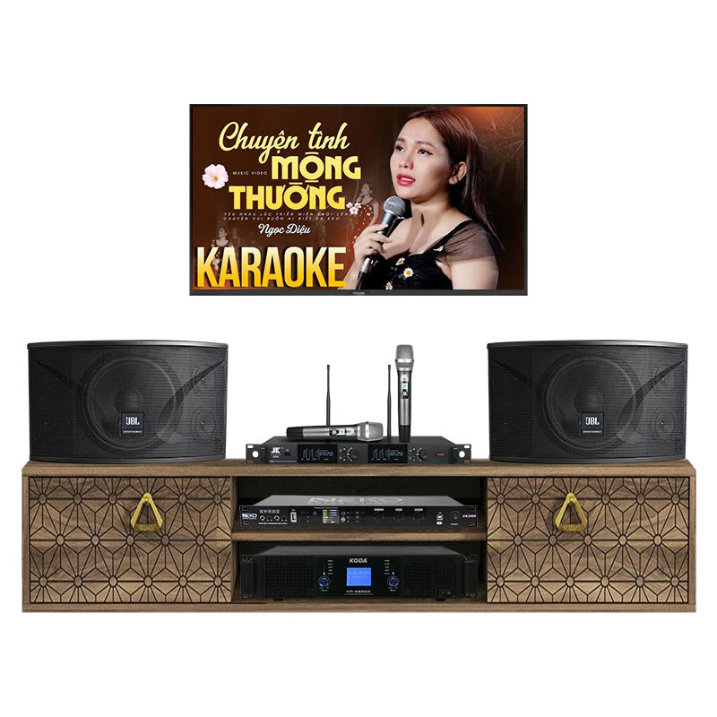 Dàn karaoke gia đình KGD49 (JBL Ki110, Koda KP2650A, NEKO DK1000, JKAudio K300)