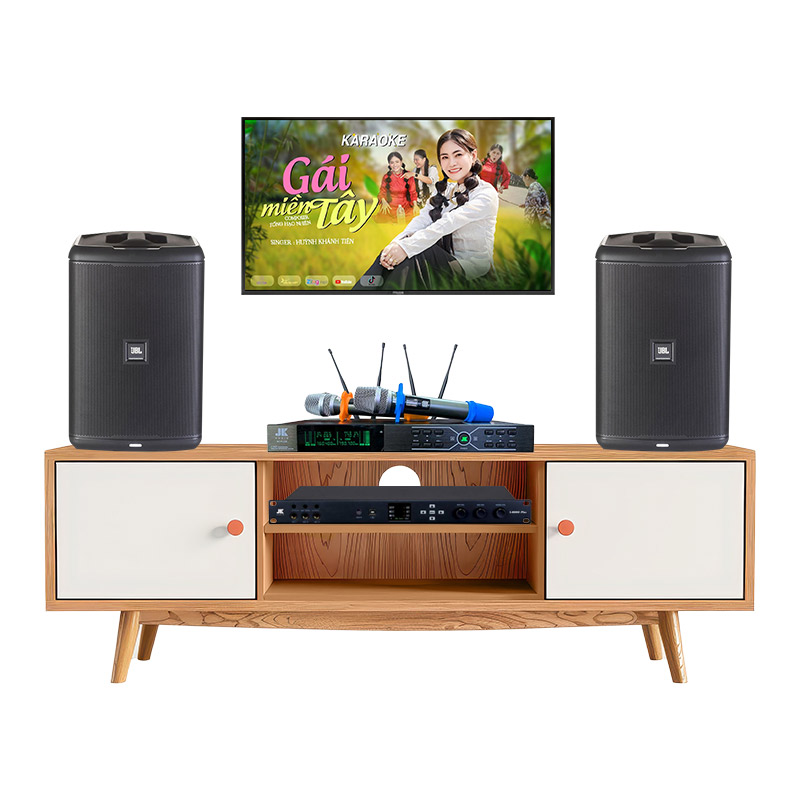 Dàn karaoke gia đình KGD56 (JBL Eon One Compact, JKAudio X6000 Plus, B3 Plus)