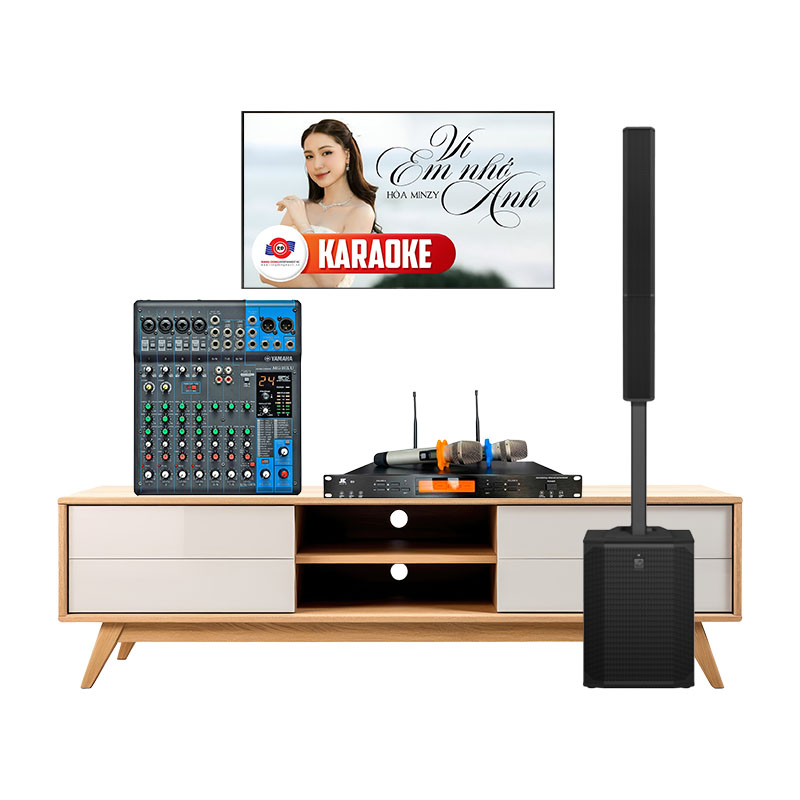 Dàn karaoke gia đình KGD68 (Mixer MG12XU, Electro voice Evolve 70, JKAudio B9)