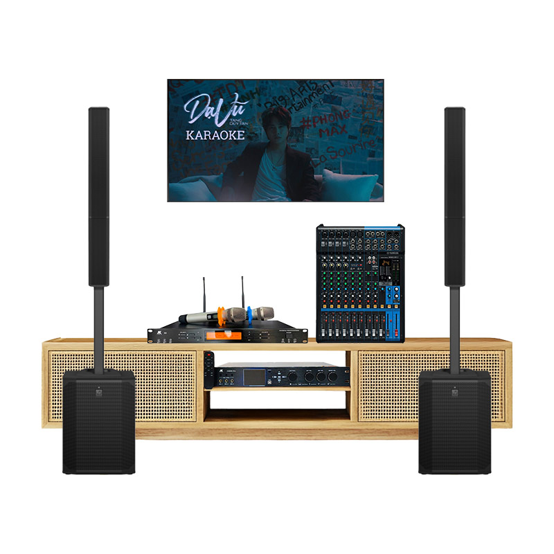 Dàn karaoke gia đình KGD70 (Yamaha MG12XU, Electro voice Evolve 70, JKAudio X9000 Pro, JKAudio B9)