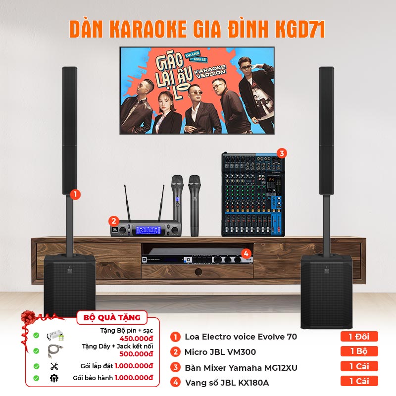 Dàn karaoke gia đình KGD71