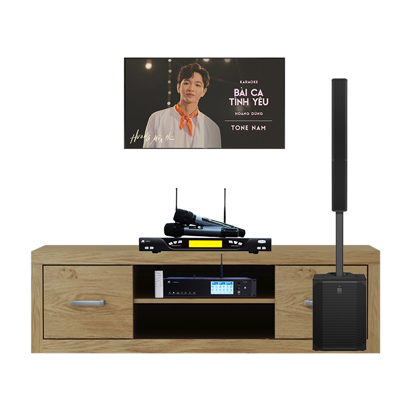 Dàn karaoke gia đình KGD74 (Electro voice Evolve 70, JKaudio X9900 Pro, JKaudio K800)