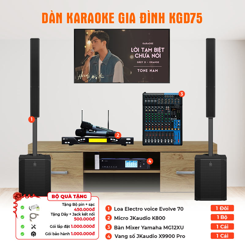 Dàn karaoke gia đình KGD75