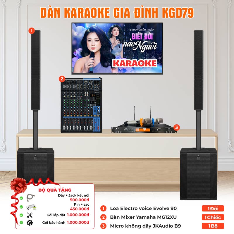 Dàn karaoke gia đình KGD79 Dàn karaoke gia đình KGD79