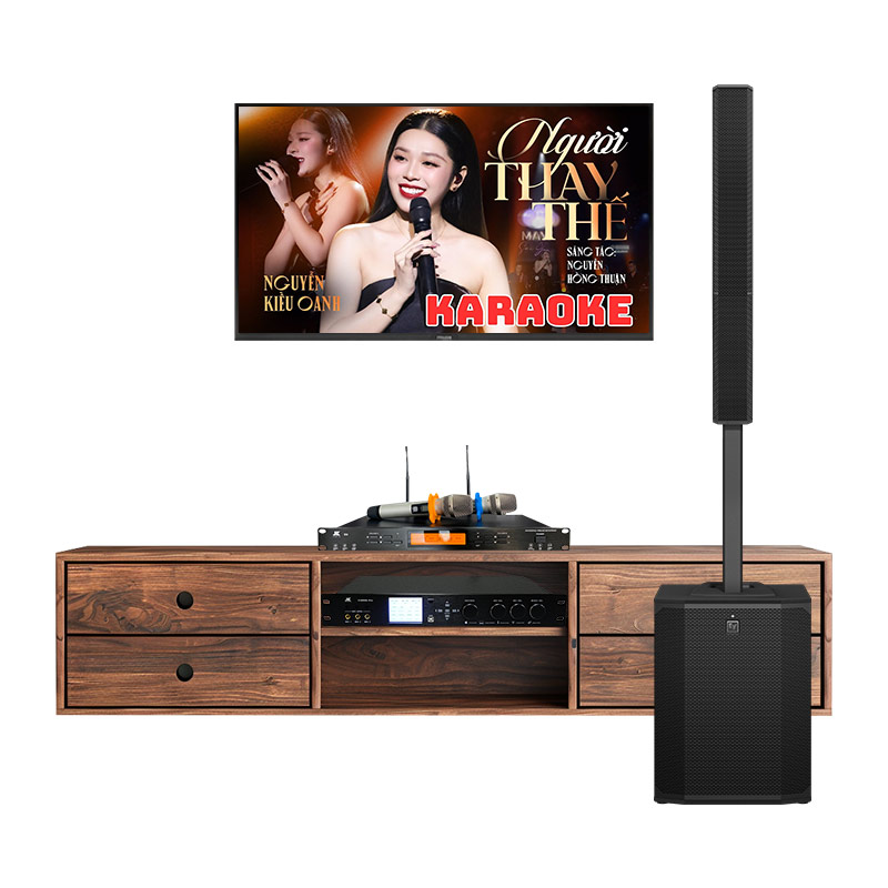 Dàn karaoke gia đình KGD81 (Electro voice Evolve 90, JKaudio X9000 Pro, JKAudio B9)