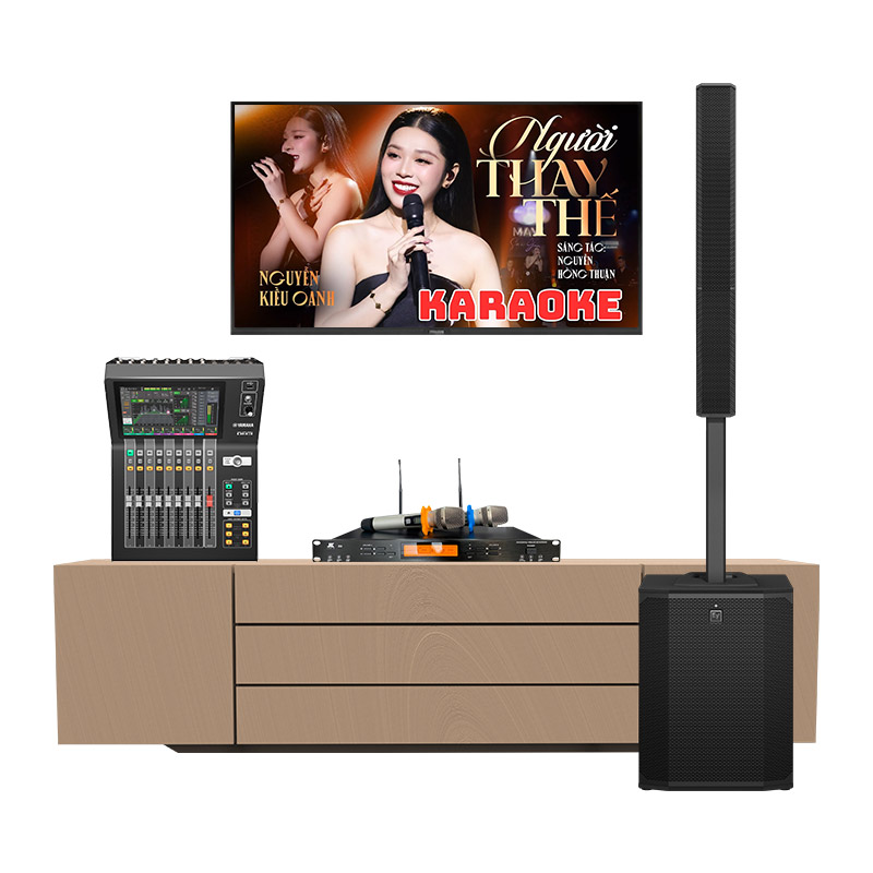 Dàn karaoke gia đình KGD82 (Electro voice Evolve 90, Yamaha DM3S, JKAudio B9)