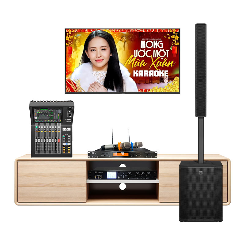 Dàn karaoke gia đình KGD83 (Electro voice Evolve 90, Yamaha DM3S, JKaudio X9000 Pro, JKAudio B9)