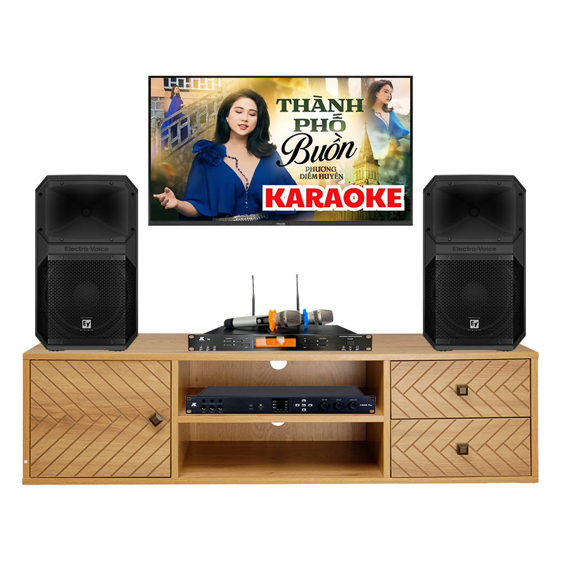 Dàn karaoke gia đình KGD89 (Electro voice Eviva 12P, JKaudio X6000 Plus, JKaudio B9)