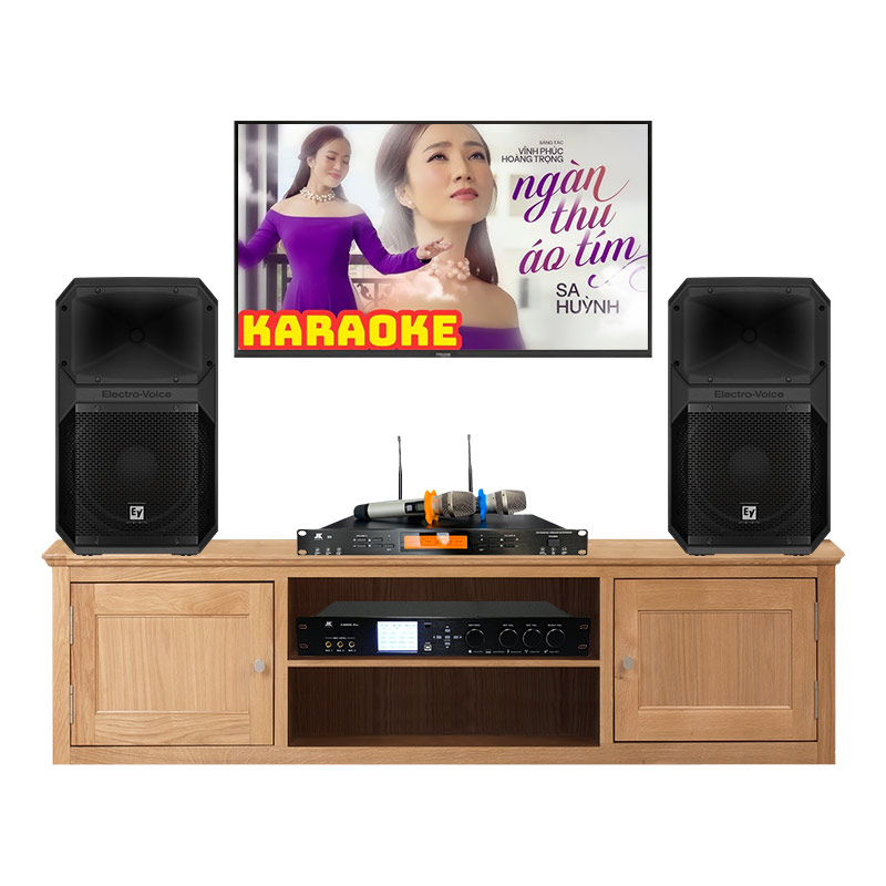 Dàn karaoke gia đình KGD91 (Electro voice Eviva 12P, JKaudio X9000 Pro, JKaudio B9)